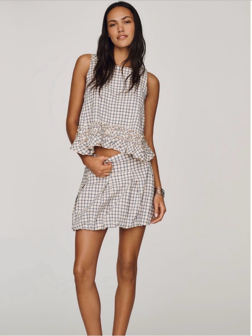Anthropologie Bubble Hem Skirt